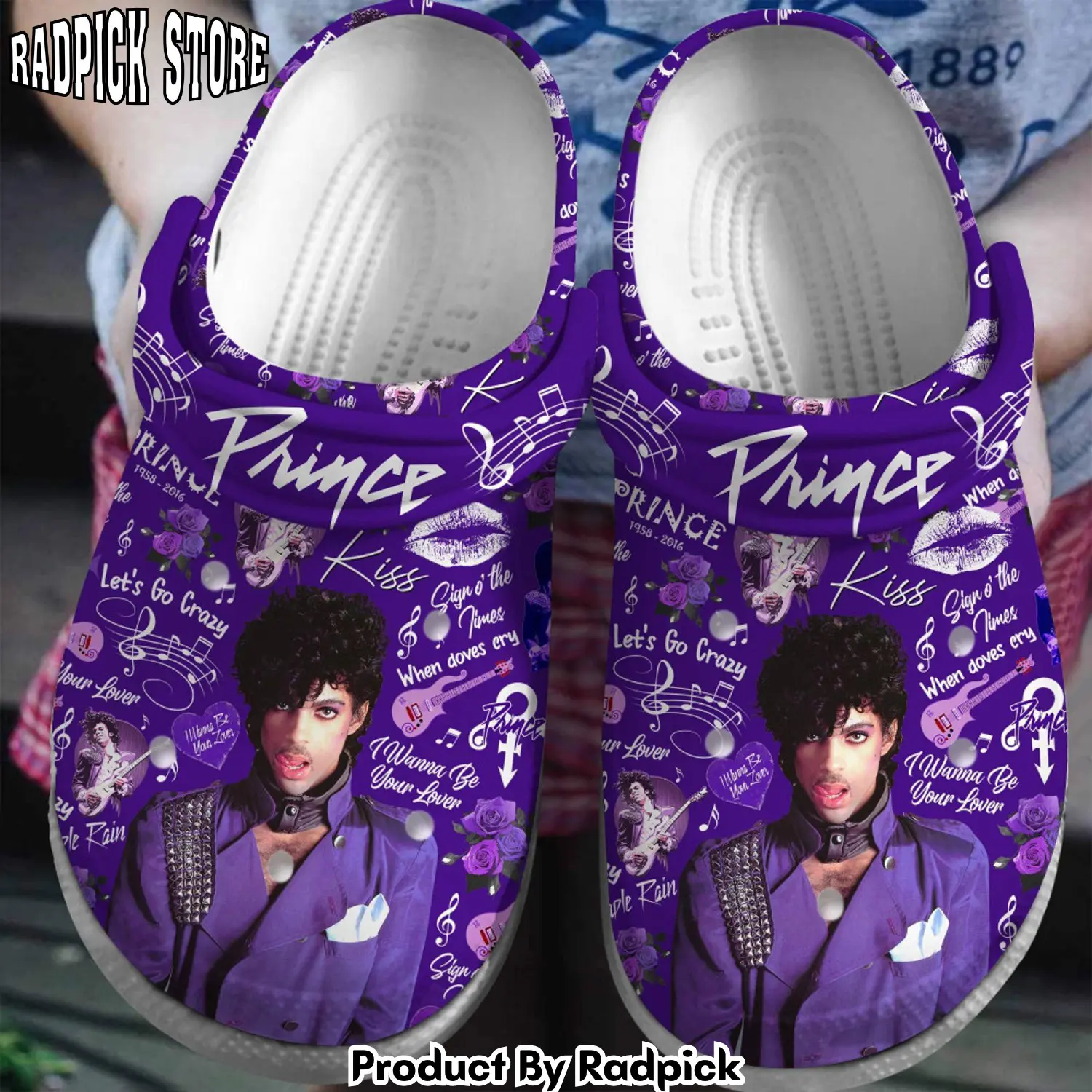 Radpick prince singer music clogs shoes comfortable for men women mns rp6521991